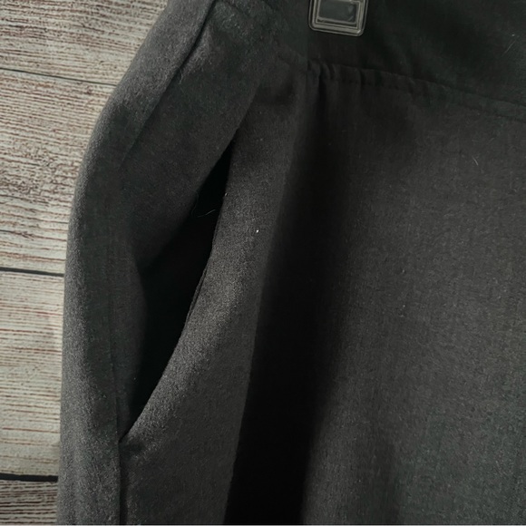 Gray Black Business Slacks with Pockets & Stretch Panel on Back, Size XXL - Picture 3 of 9